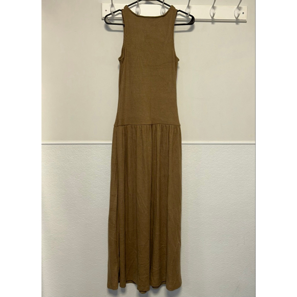 Women's Universal Thread Ribbed Tank Dress Brown Size XS Maxi Tan NEW NWT scoop - Picture 8 of 12